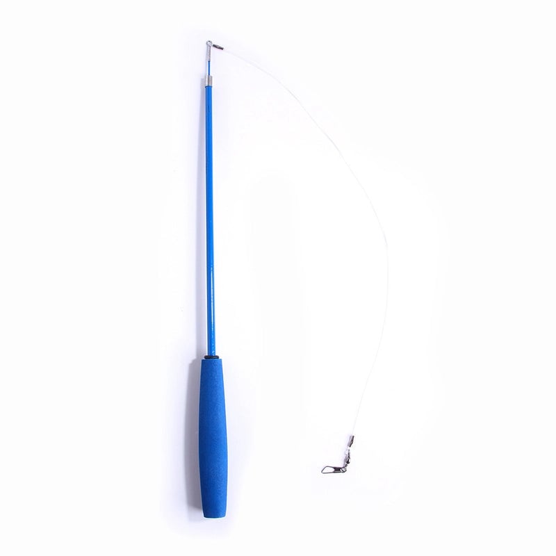 New Pet Cat Toy Telescopic Fishing Rod Feather Cat Tease Set Feather Cat Tease Rod Replacement Head Offer