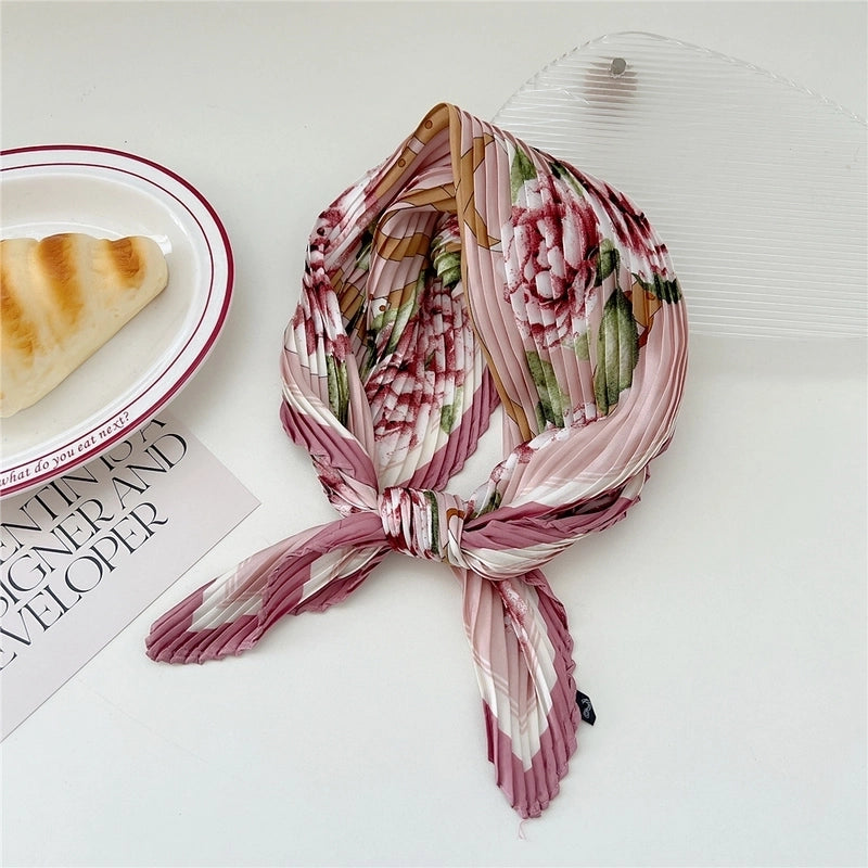 Women's Casual Minimalist Flower Polyester Printing Scarf