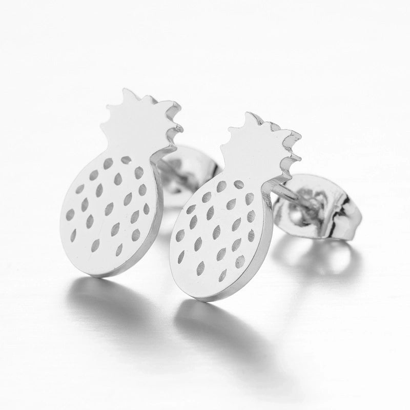 Minimalist Geometric Plating 304 Stainless Steel No Inlaid 18K Gold Plated Earrings