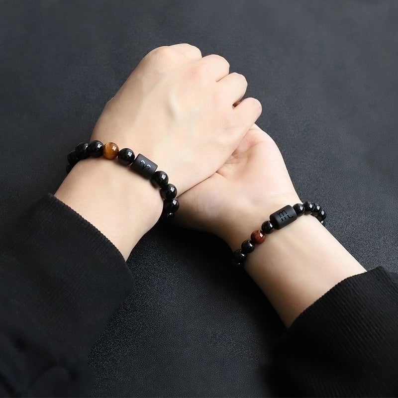 Minimalist Constellation Natural Stone Beaded Carving Bracelets