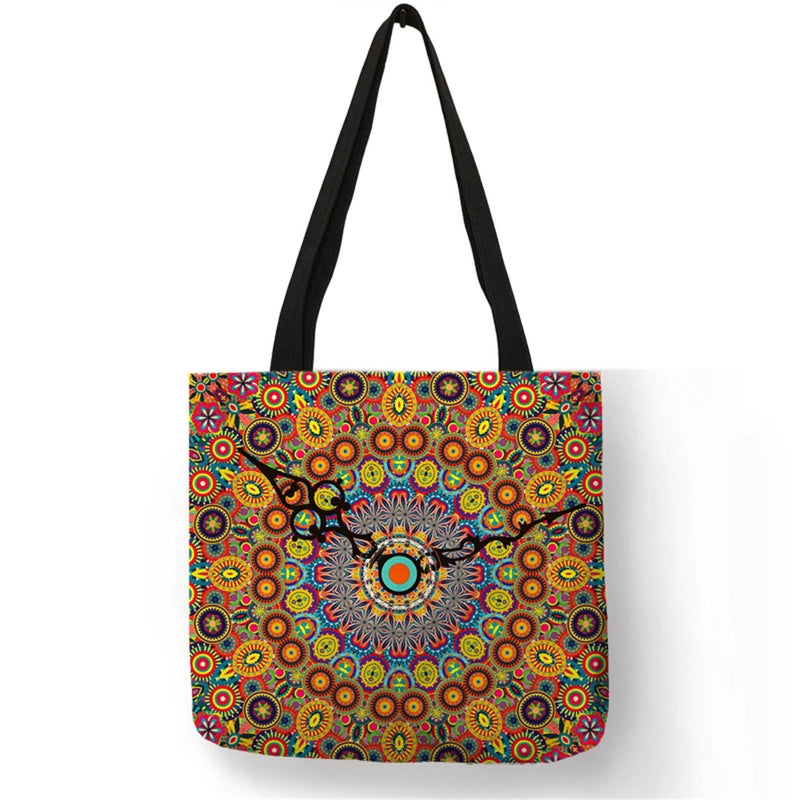 Women's Medium Polyester Geometric Basic Classic Style Square Open Shoulder Bag