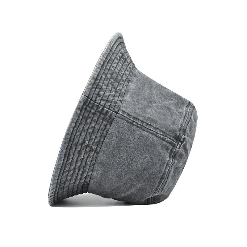 Unisex Minimalist Solid Color Wide Eaves Bucket Hat