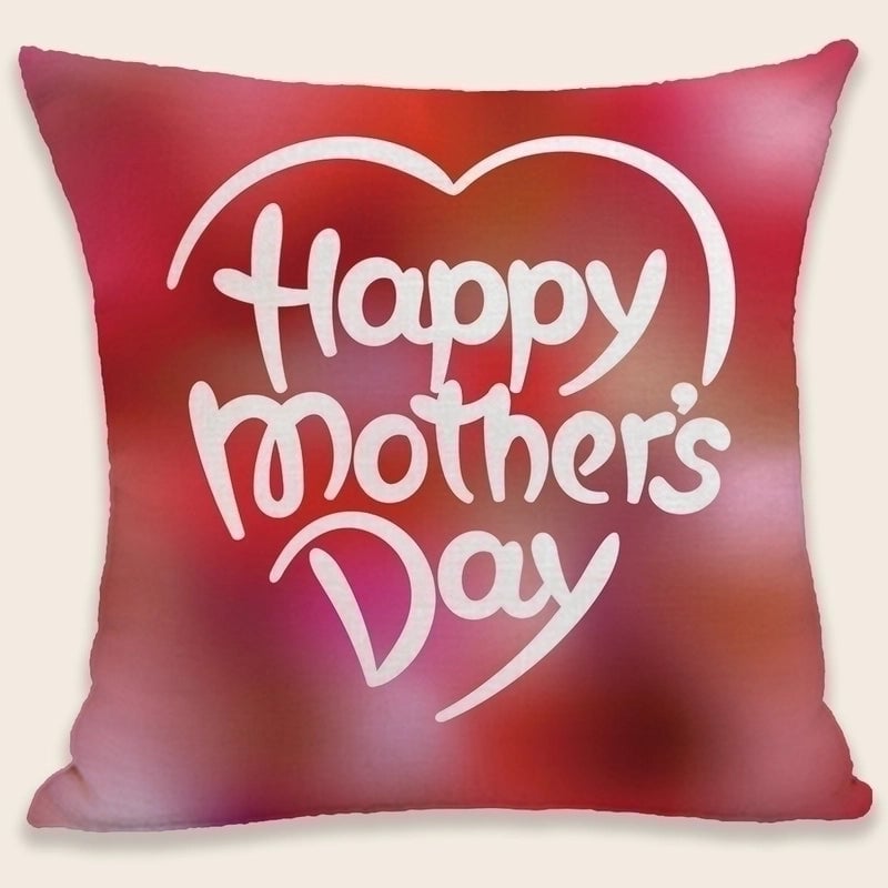Mama Minimalist Classic Style Letter Plush Pillow Cases