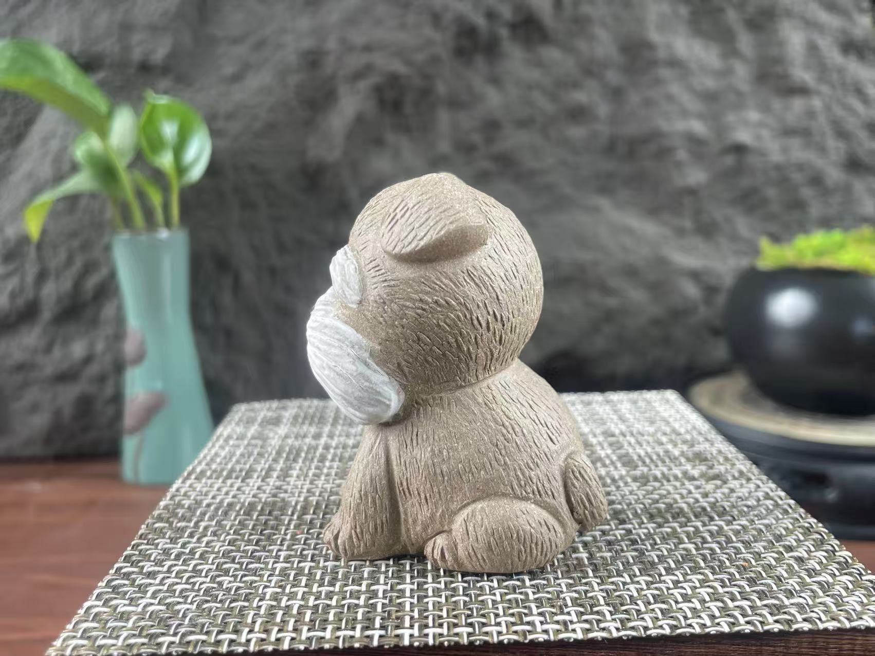 Chinese Yixing purple clay puppy