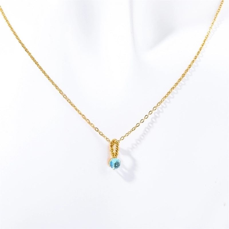 201 Stainless Steel 304 Stainless Steel Titanium Steel Gold Plated Elegant Streetwear Plating Color Block Necklace