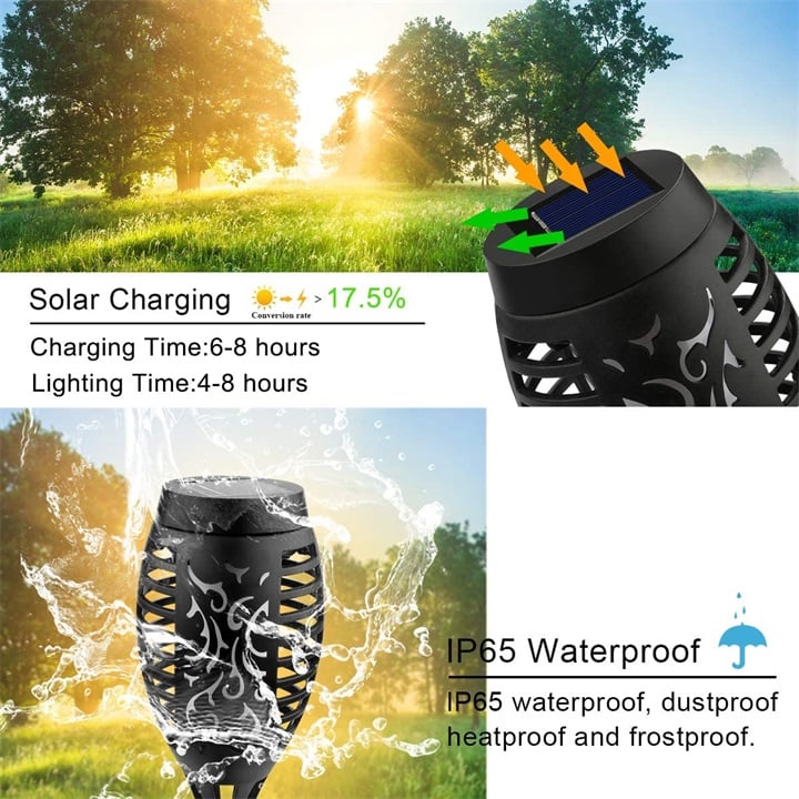🔥Christmas Sale 60%Off- Solar LED Flame Lights Outdoors