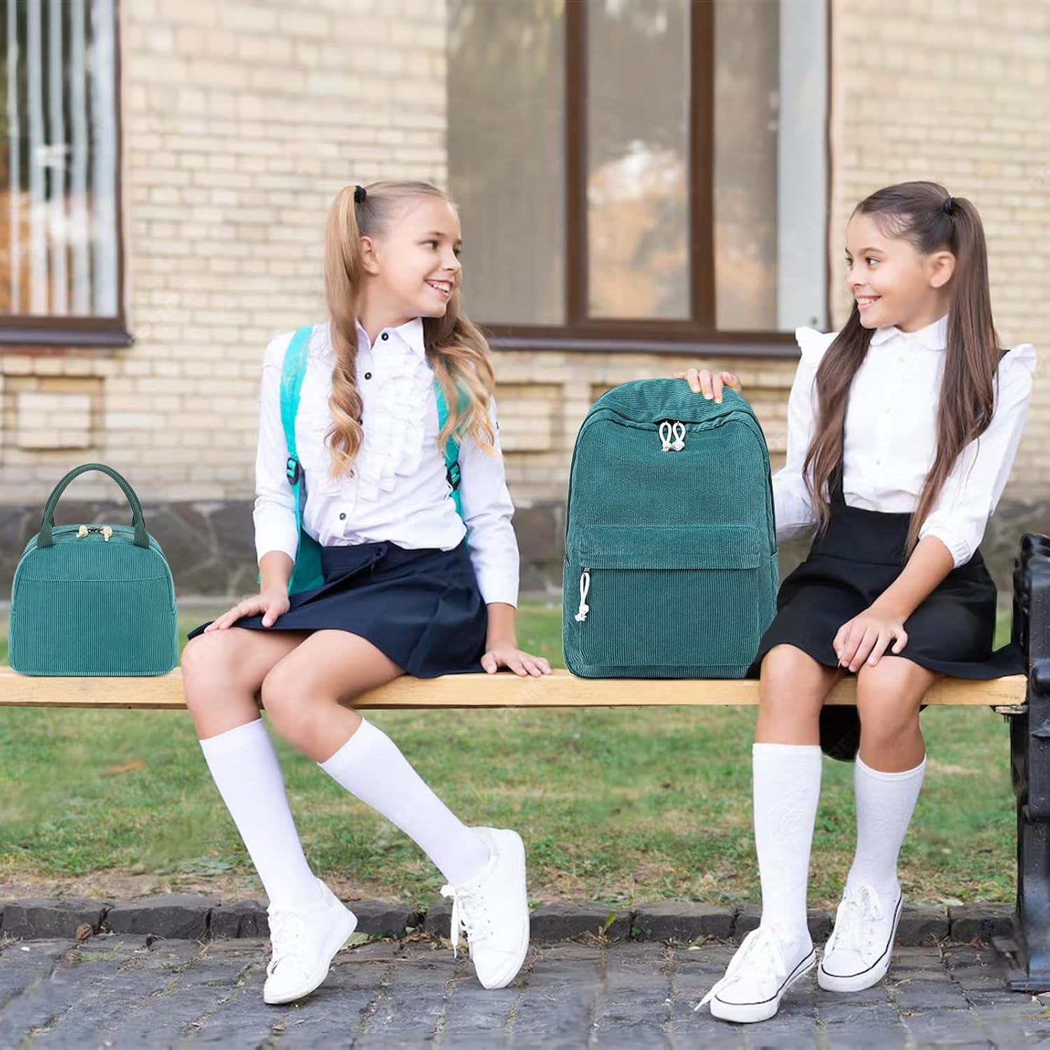 Bluboon School Backpack Teens Girls Boys Kids School Book Bags with Lunch Box Pencil Bag