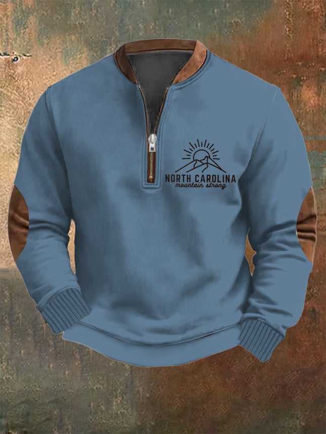 Men's Southeast Hurricane Helene North Carolina Strong Print Sweatshirt