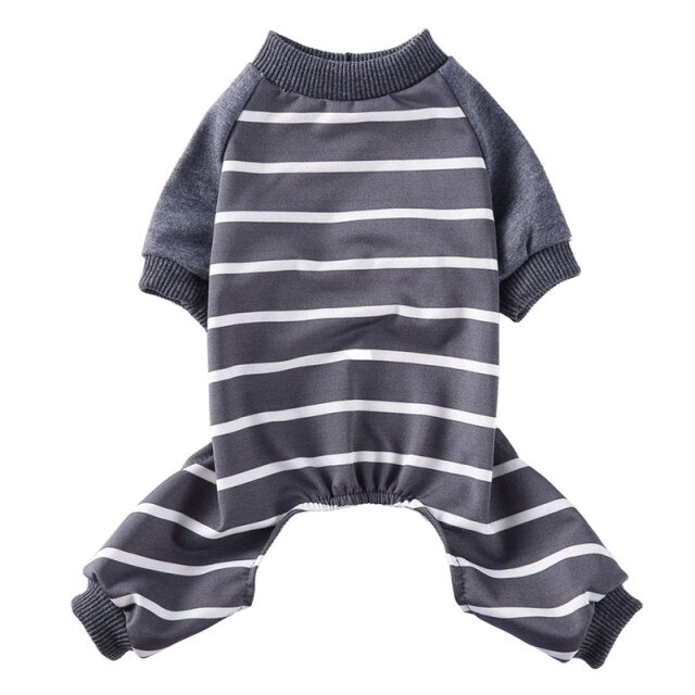 Striped Cotton Dog Clothes