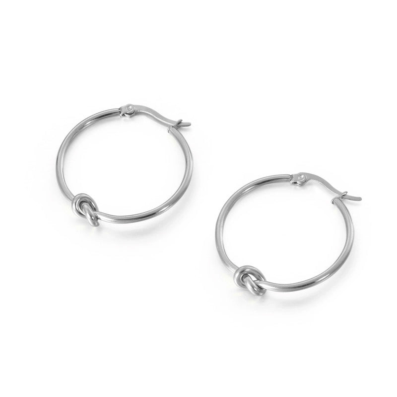 Fashion Geometric Plating Titanium Steel 18K Gold Plated Earrings