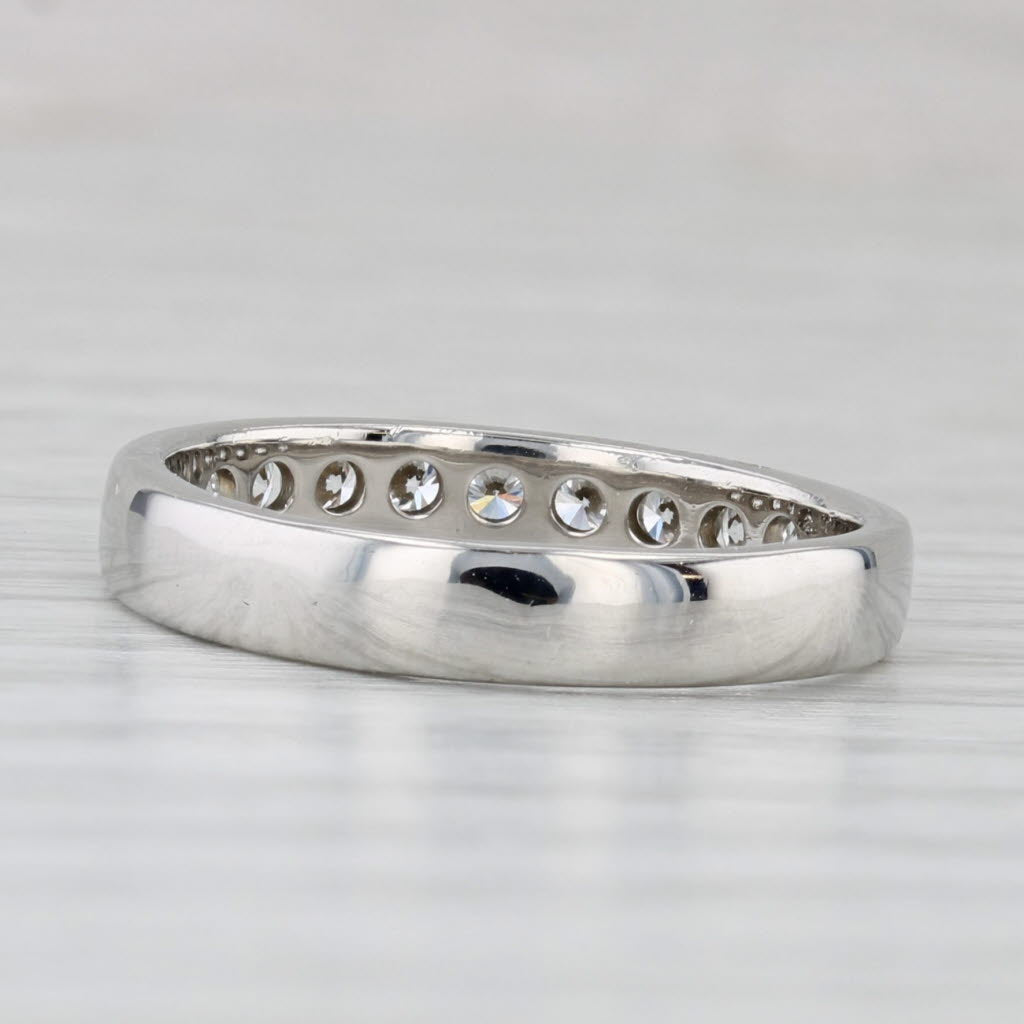 0.41ctw Diamond Wedding Band 950 Platinum Size 7.5-7.75 Stackable Ring