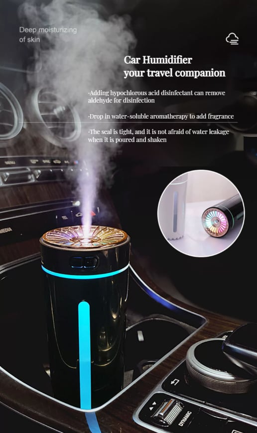 Multifunctional Car Humidifier with Led Light