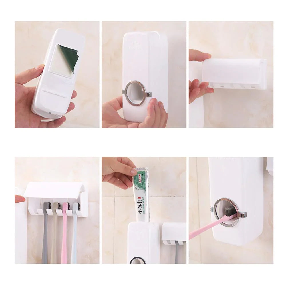 AUTOMATIC TOOTHPASTE DISPENSER & HOLDER