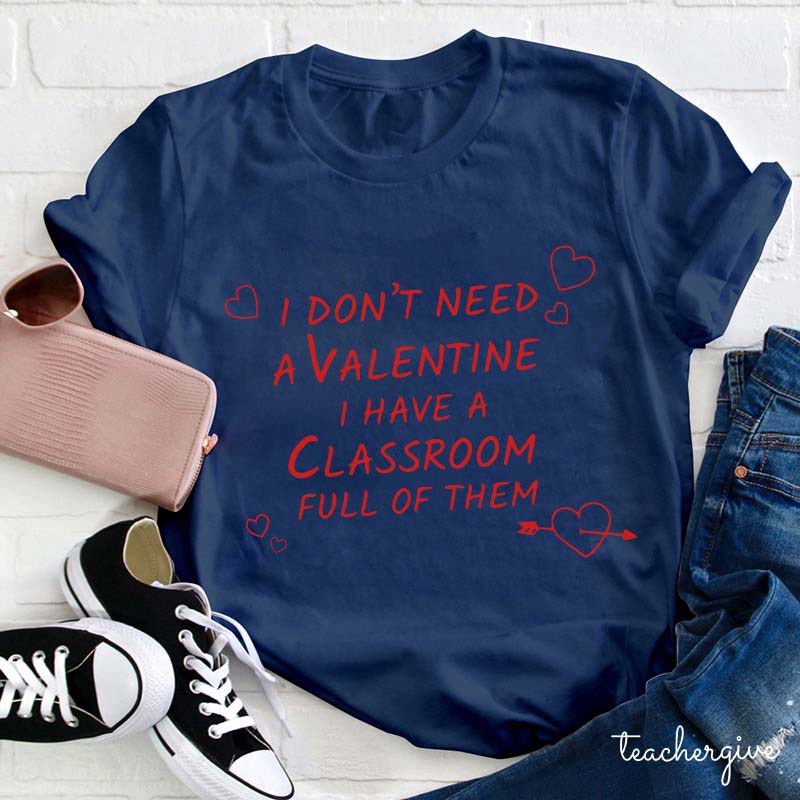 One Loved Teacher Valentine Teacher Love T-Shirt