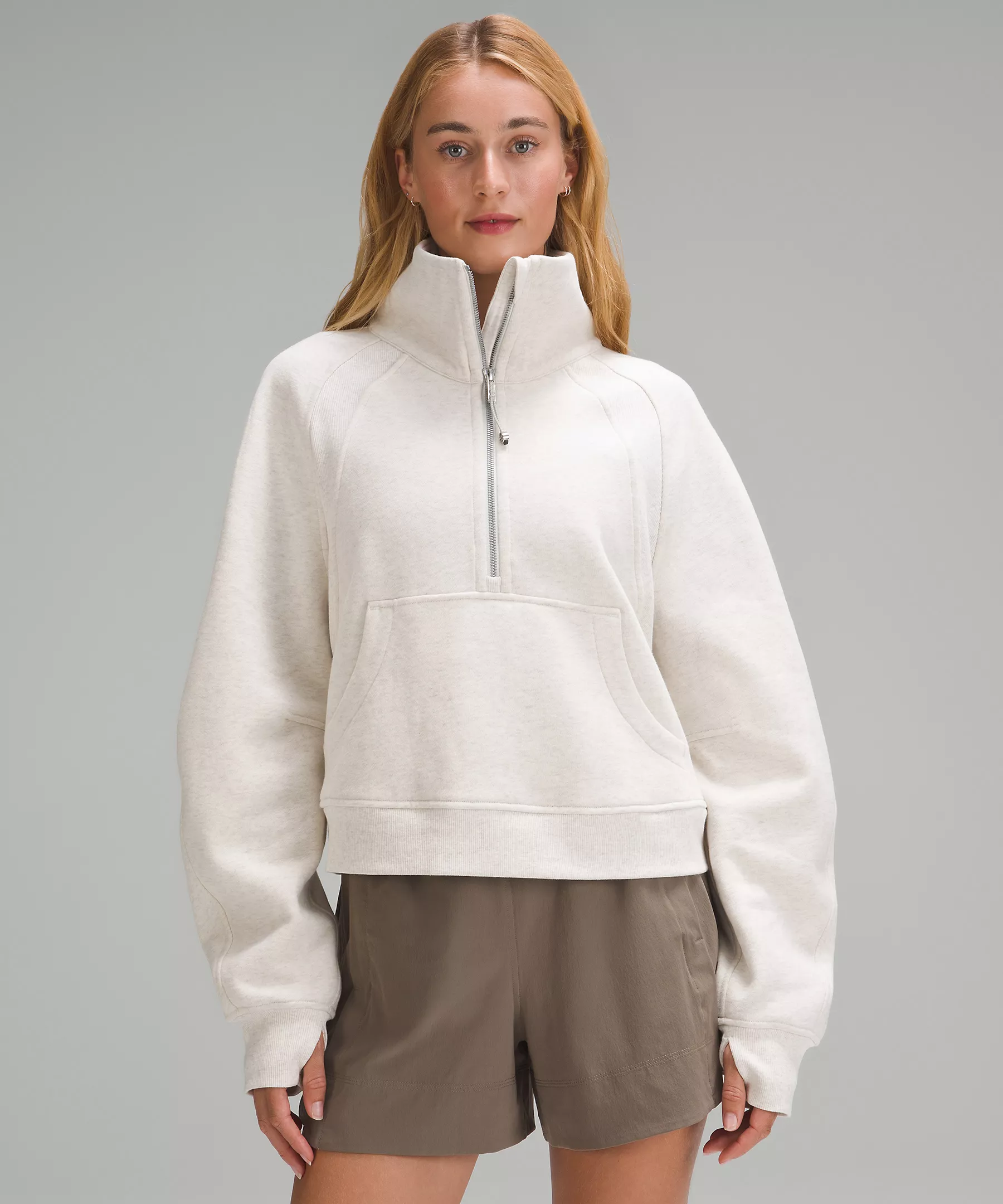 lululemon Scuba Oversized Funnel-Neck Half Zip