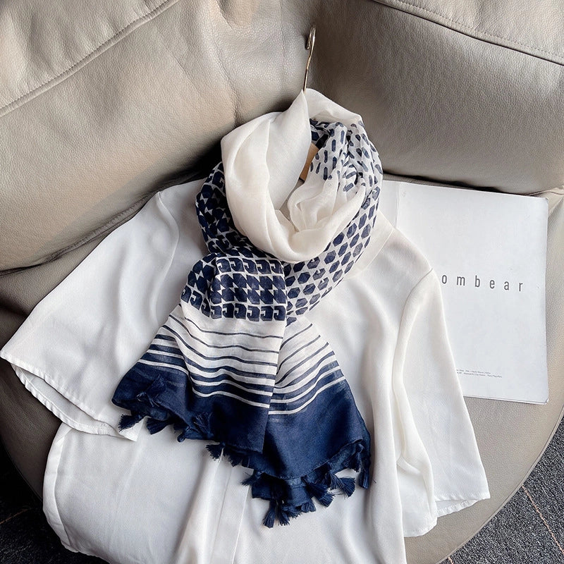 Unisex Vacation Sweet Geometric Polyester Scarf