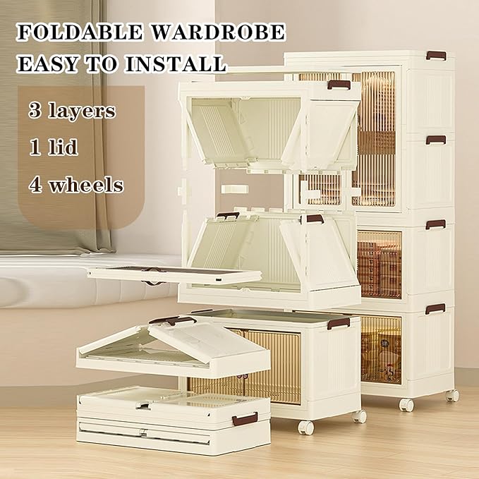 Foldable Kids Wardrobe . Baby Clothes Cabinet
