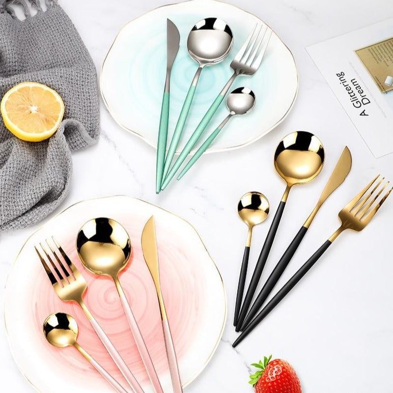 Art Of Food® 4-piece Stainless Steel Cutlery Set. Paris