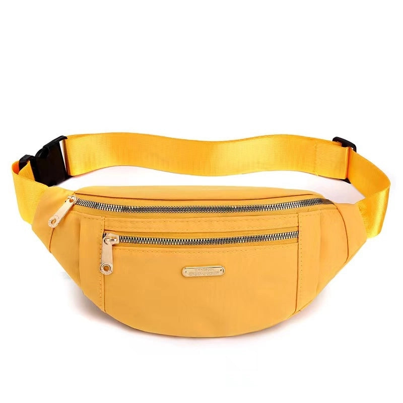 Women's Fashion Solid Color Oxford Cloth Waist Bags