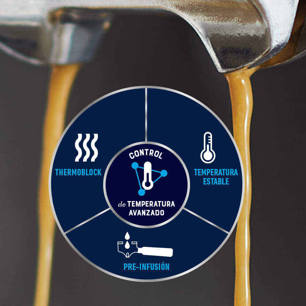 CAFETERA ESPRESSO OSTER® PERFECT BREW 15 BAR MOLINILLO INCORPORADO BVSTEM7300  -WXL