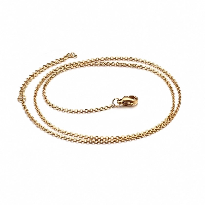 Titanium Steel 18K Gold Plated Fashion Plating Necklace