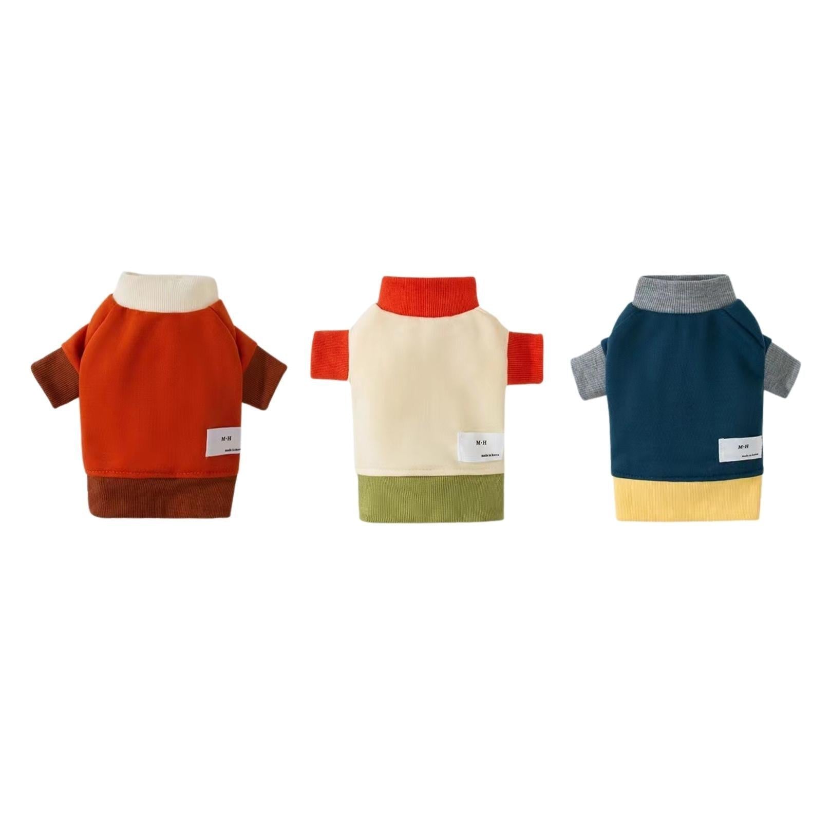 Versatile Colour Blocking Pet Sweatshirt
