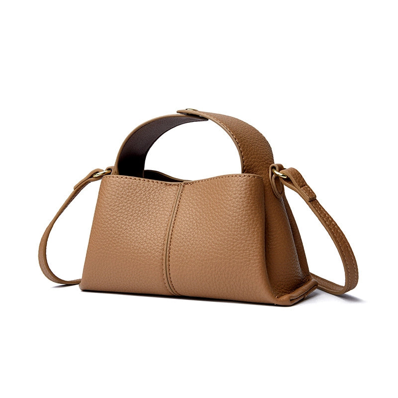 Women's Medium Pu Leather Solid Color Streetwear Square Magnetic Buckle Shoulder Bag