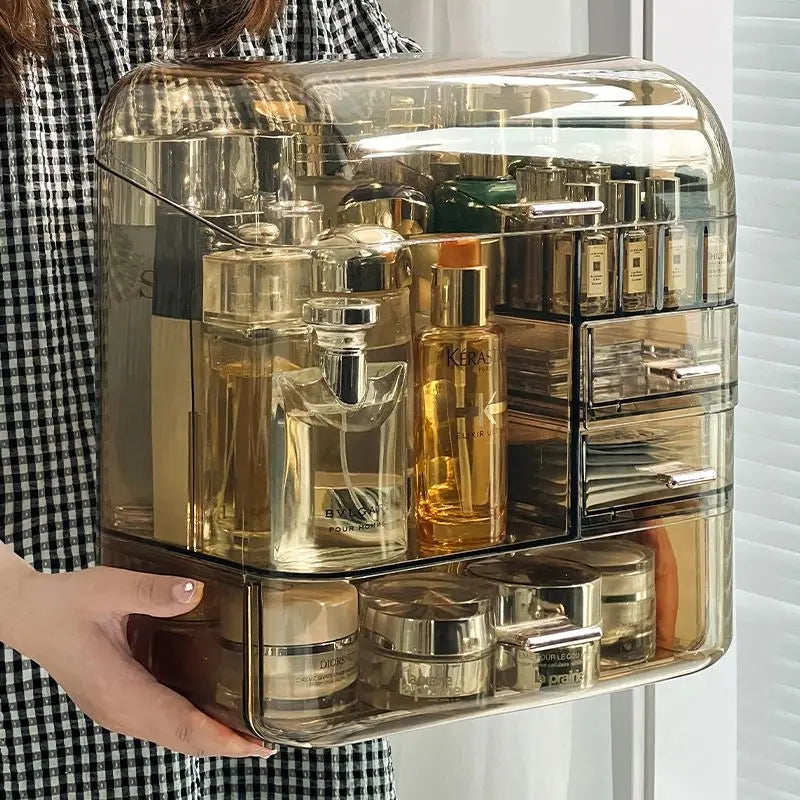 TRANSPARENT MULTI LAYER COSMETIC ORGANIZER