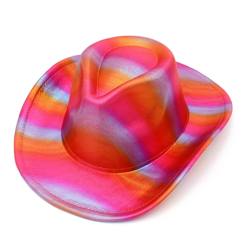 Hot Selling Colorful Striped Western Denim Hat Birthday Party Holiday Party Topper Christmas Knight Hat