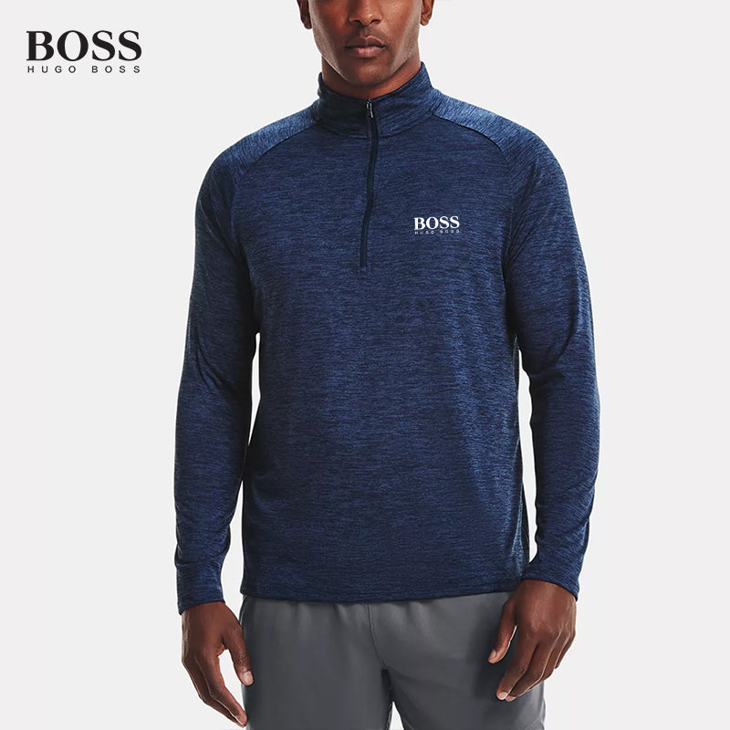 PRE-SALE BOSS Men-s Plus Size 1/4 Zip Golf Pullover