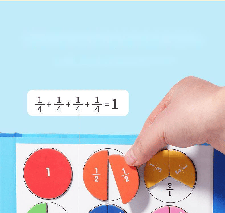 🔥Montessori Magnetic Book Fraction Puzzle For Children