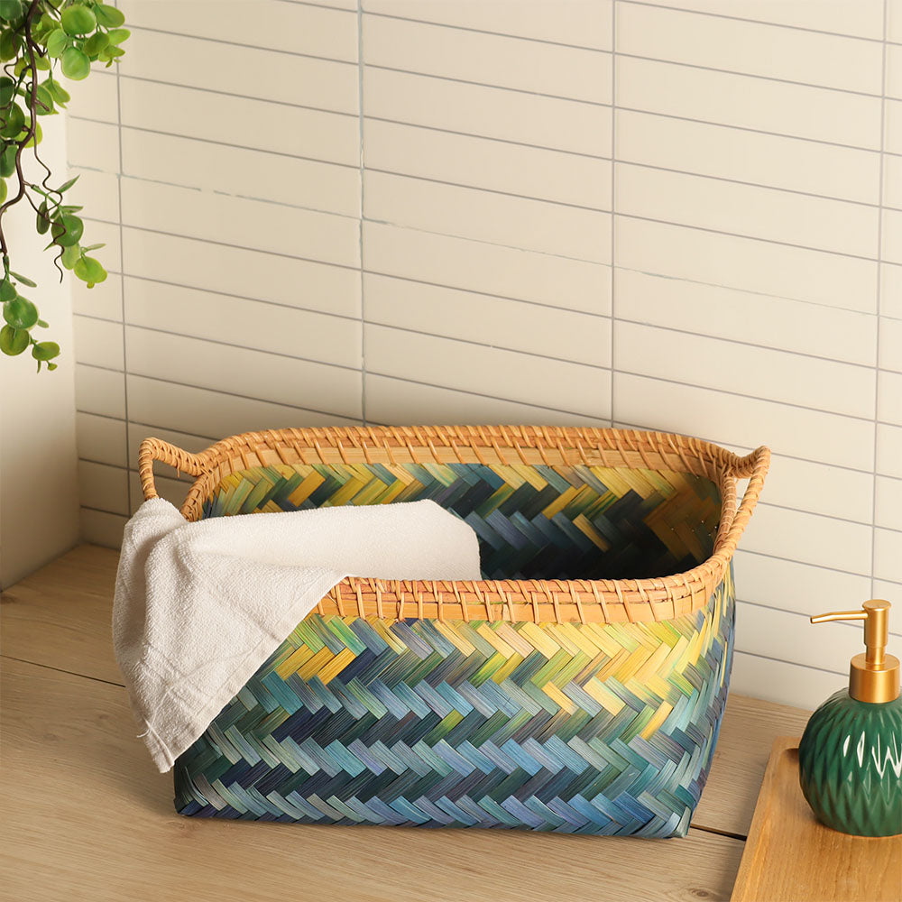 Crest Bamboo Storage Baskets. Set of 2