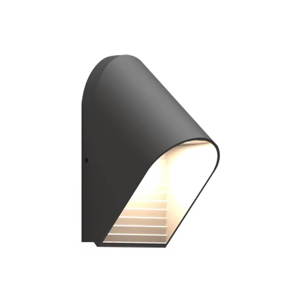 Modern Outdoor LED Wall Light - Black Aluminum 5 WATTS