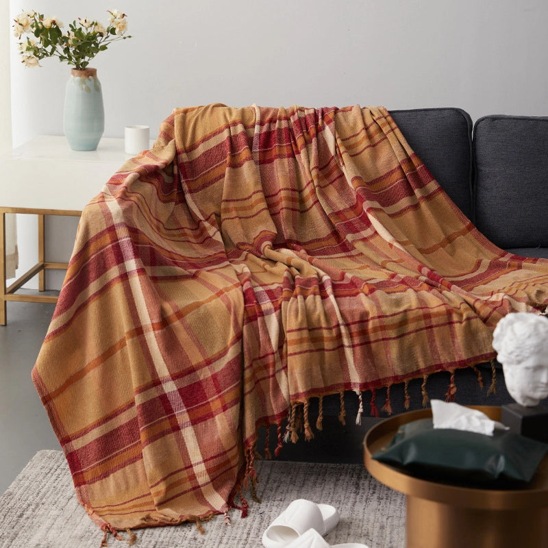 Chenille Sofa Towel Cover Cloth Sofa Cover Cotton Blanket  Non-slip Cushion