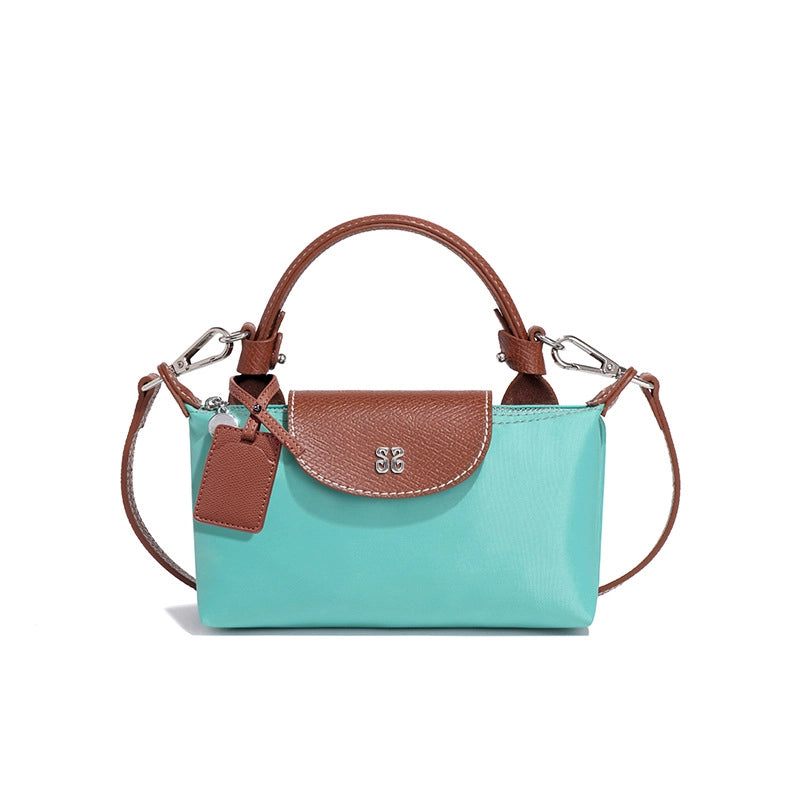 Women's Medium Nylon Solid Color Classic Style Square Magnetic Buckle Crossbody Bag