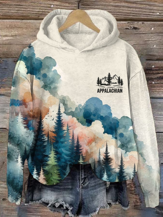 Women's Appalachia Strong Printed Hooded Sweatshirt