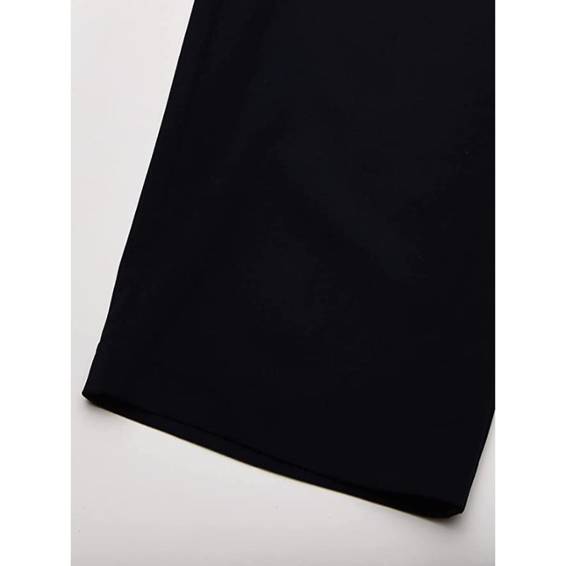 Women's Petite Flat-Front Straight-Leg Pant