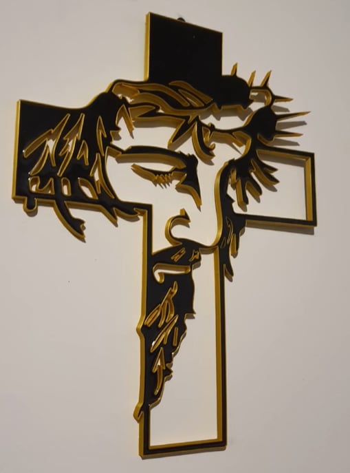 🔥Jesus Cross Metal Sign Christ Wall Art Decor