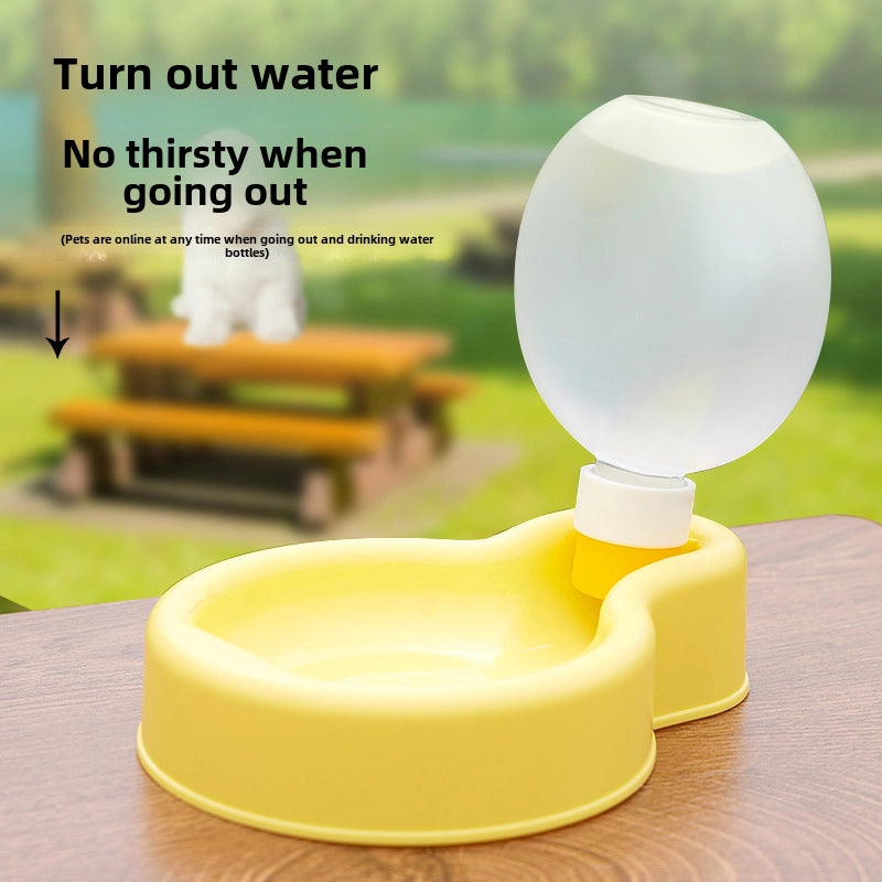 Pet Out Accompanying Cup Cat And Dog Portable Lanyard Foldable Water Bottle Large Capacity Drinking Water Bottle Dog Bowl Cross-border