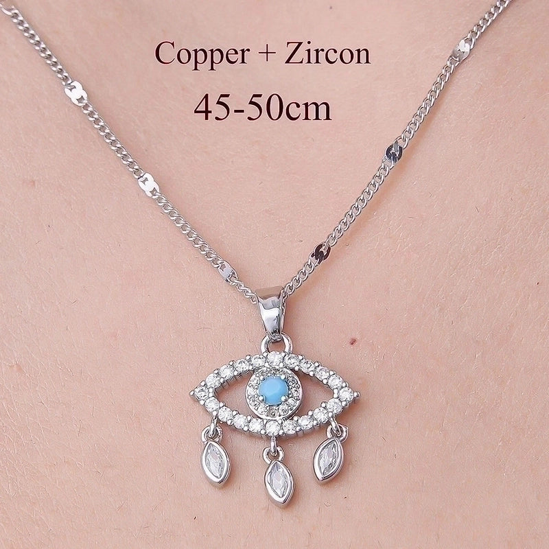 Minimalist Cross Heart Shape Crown Stainless Steel Titanium Steel Polishing Plating Inlay Zircon Pendant Necklace