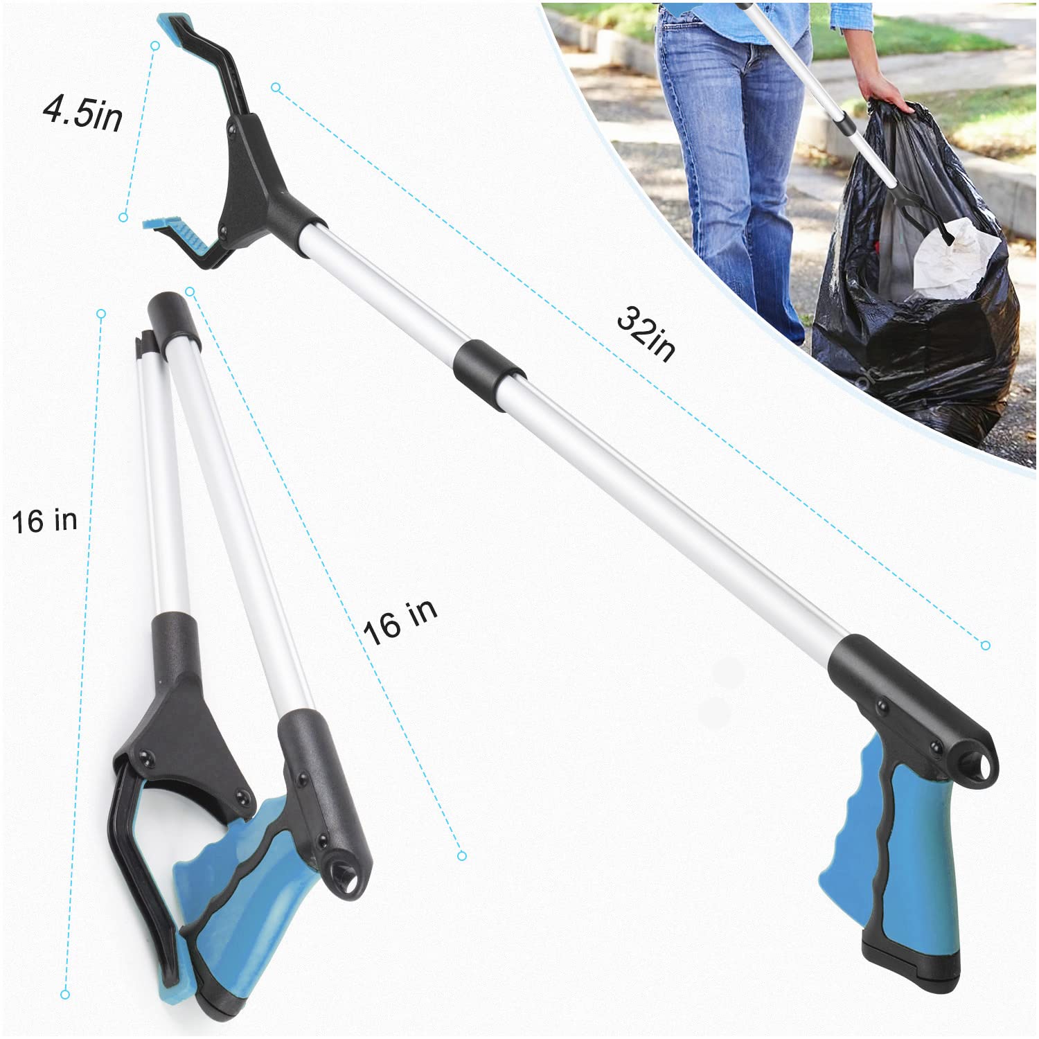 Multipurpose Long Reach Grabber Tool