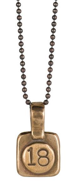 Chai Necklace To Life in Bronze on a Chain