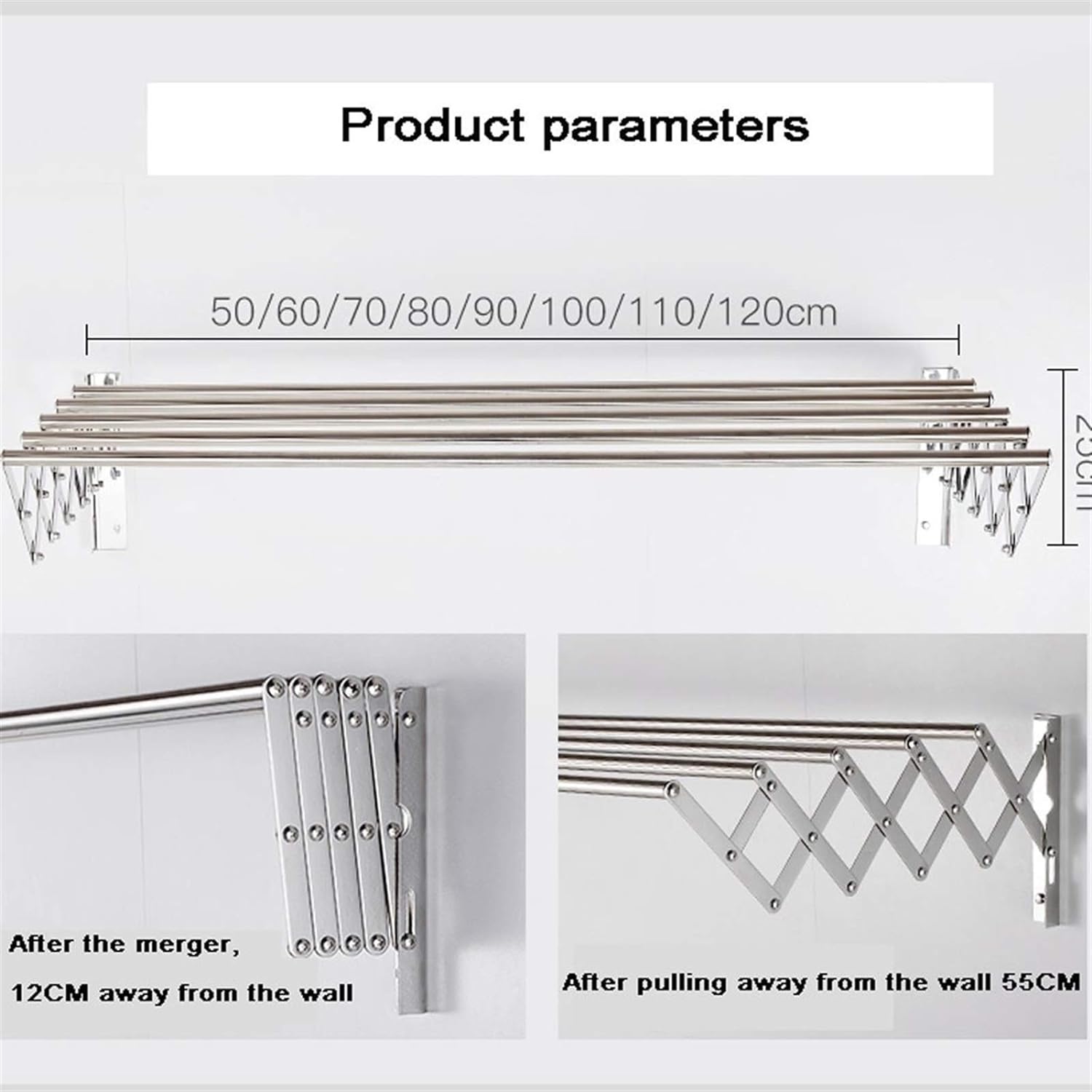 W Type Clothes Drying Rack Wall Mounted . Extendable Drying Rack For Clothes