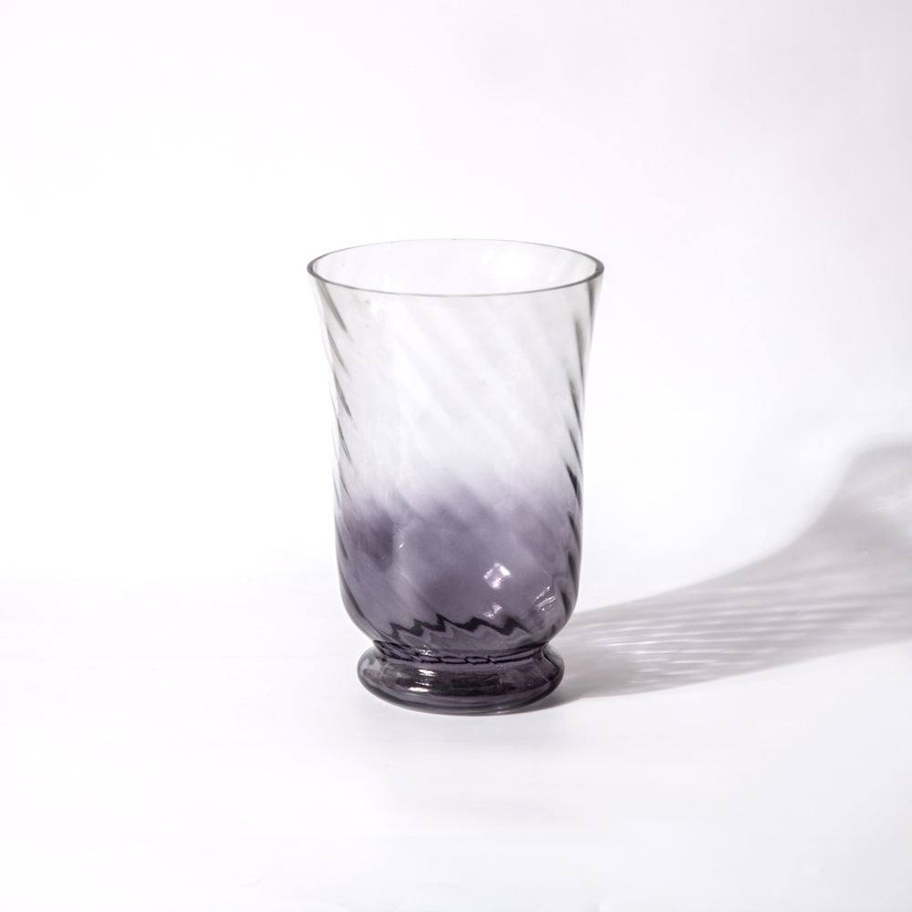 Leana Glass Hurricane Medium - Grey