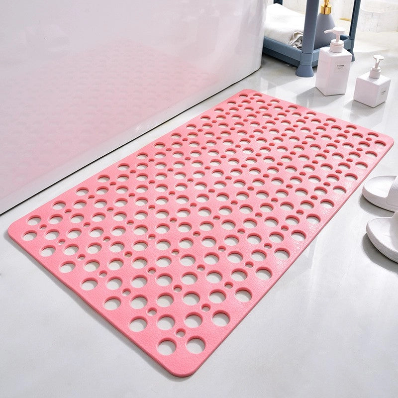 Bathroom Non-slip Mat Round Hole Leaking Non-slip Floor Mat With Suction Cup Shower Room Bathroom Bath Hydrophobic Floor Mat