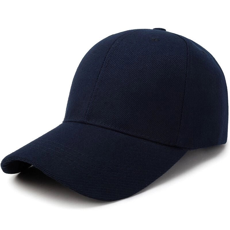 Women's Minimalist Solid Color Printing Curved Eaves Baseball Cap
