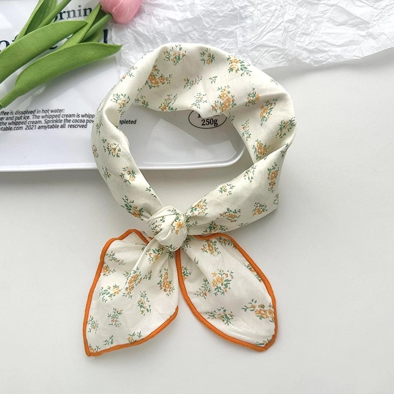 Women's Elegant Sweet Printing Cotton And Linen Silk Scarf