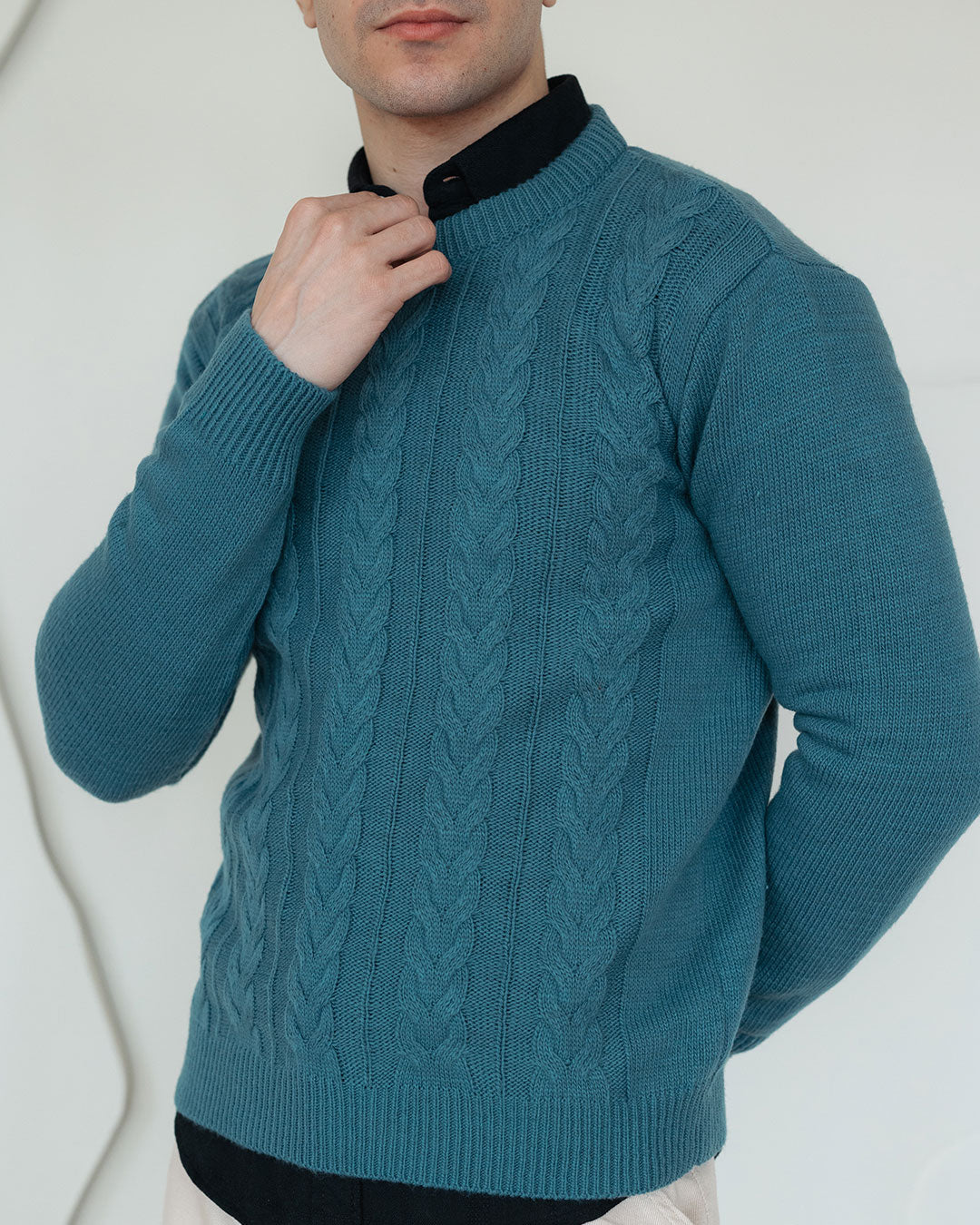 Men Round neck braids pillover
