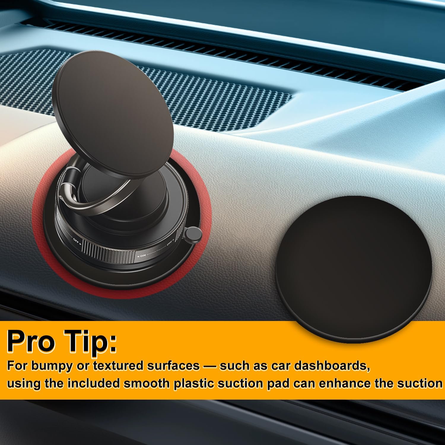360° Adjustable Vacuum Magnetic Phone Holder for Car