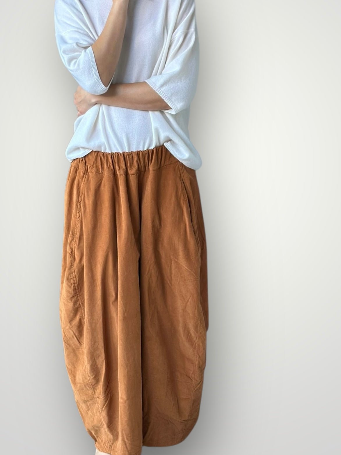 lana skirt - caramel cord